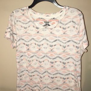 Mossimo t-shirt pink, gray, white women’s large